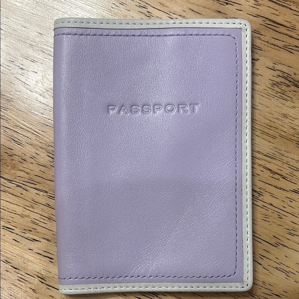 Coach Lavender Passport Holder
